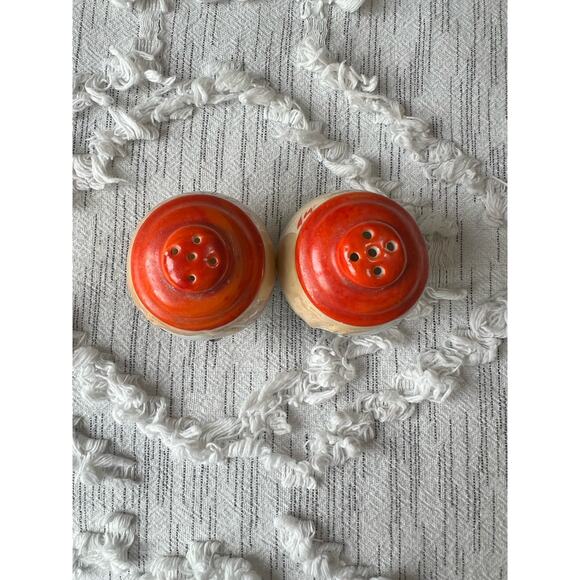 Vintage Lusterware Kewpie Doll Head Salt and Pepper Shakers Japan - Picture 6 of 7